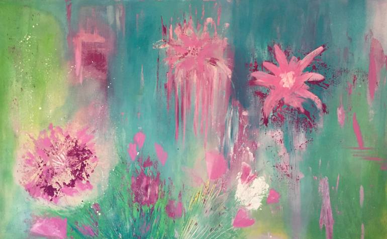 770x476 Saatchi Art Abstract Floral Painting By Sule Alat - Abstract Floral Painting