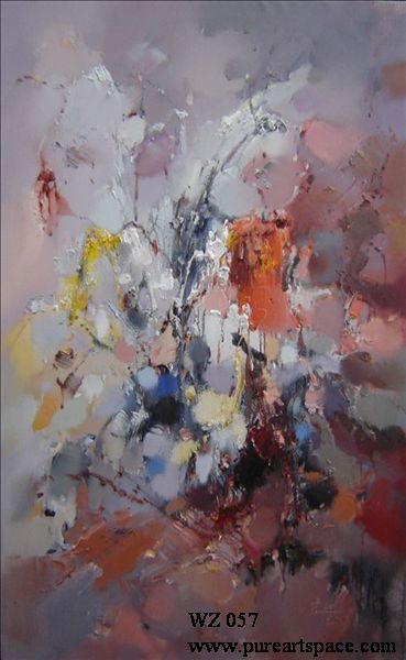 369x600 China Oil Painting Manufacturer Wholesale All Kinds Top Quality - Abstract Flower Oil Painting