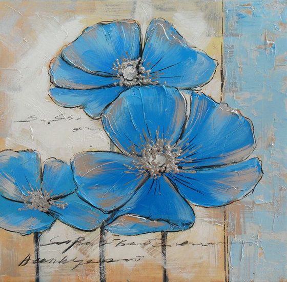 560x550 Abstract Flower Oil Painting Art - Abstract Flower Oil Painting