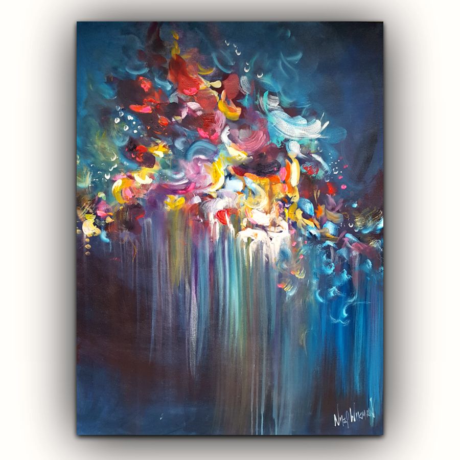 Abstract Flower Painting At Paintingvalley Com Explore