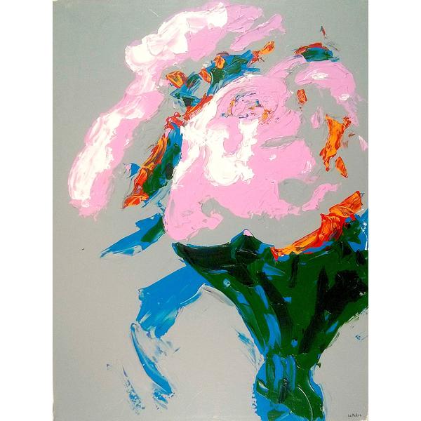600x600 Philippe Le Miere - Abstract Flower Painting