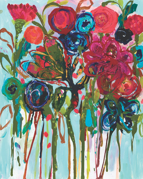 600x751 Abstract Flower Painting - Abstract Flower Painting