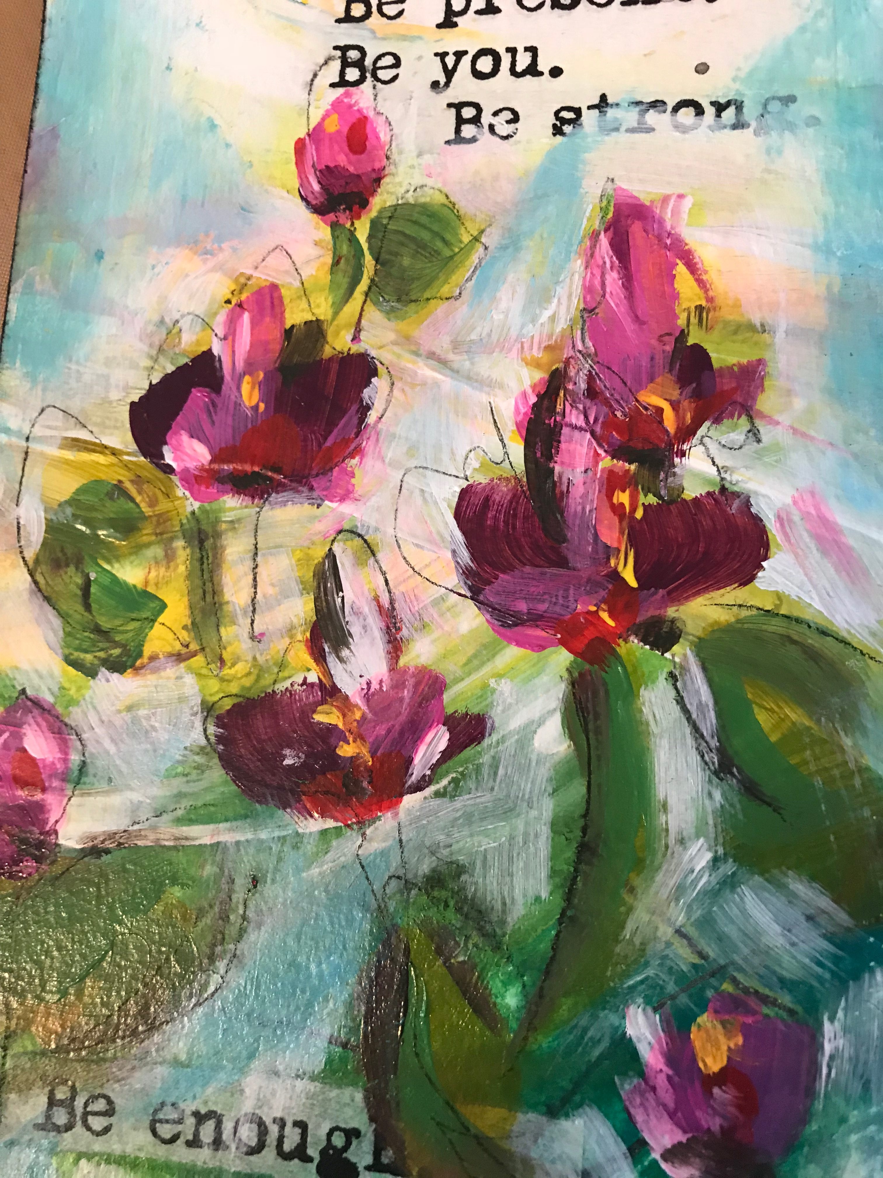 3024x4032 Abstract Flower With Dina Wakleyrunaway Art - Abstract Flower Painting