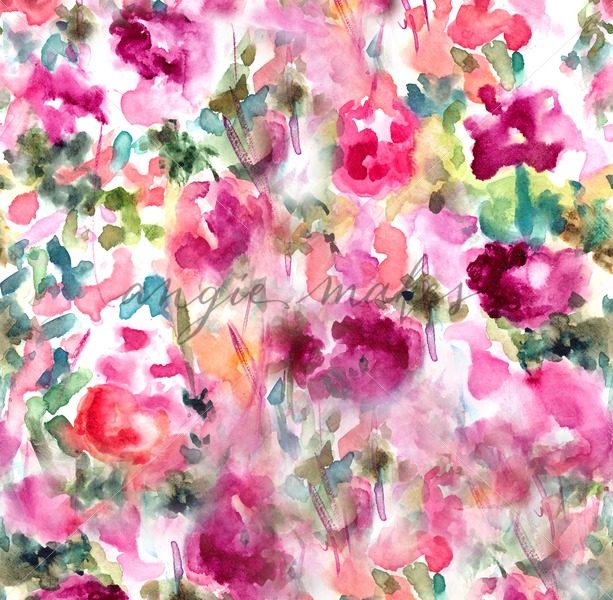 613x600 Hand Painted Abstract Watercolor Floral Background - Abstract Flower Watercolor Painting