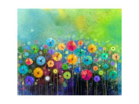 Abstract Flower Watercolor Painting at PaintingValley.com | Explore ...