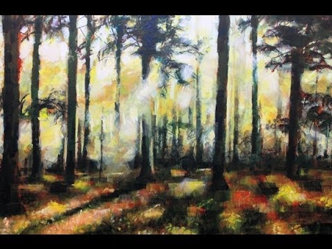 480x360 How To Paint A Forest Landscape Painting Acrylic Painting Lesson - Abstract Forest Painting