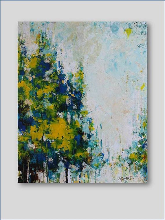 570x760 Image Result For How To Paint A Forest Landscape The Rainforest - Abstract Forest Painting