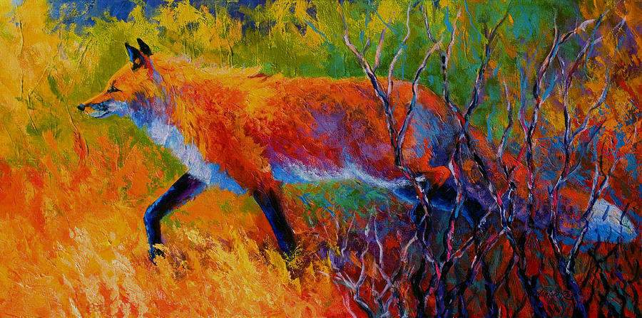 900x447 Foxy - Abstract Fox Painting