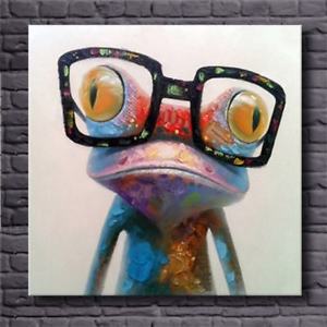 300x300 Modern Abstract Canvas Art Oil Paintinghappy Frog Unframed Ebay - Abstract Frog Painting