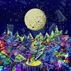 300x300 Galaxy Paintings Fine Art America - Abstract Galaxy Painting