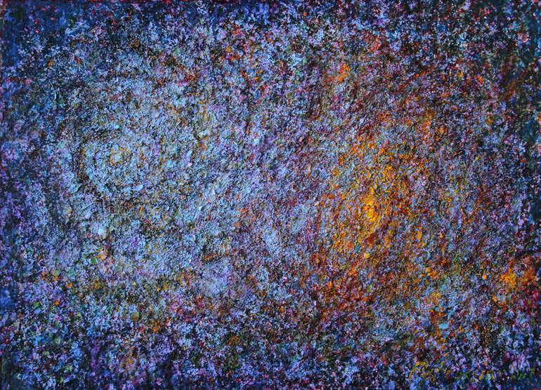 770x556 Saatchi Art Abstract Painting Vibration Of Universe The Galaxy - Abstract Galaxy Painting