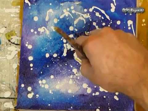 480x360 Abstract Art Painting Lesson - Abstract Galaxy Painting