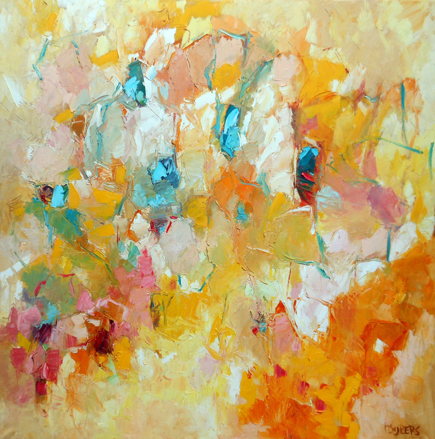 Abstract Garden Painting At PaintingValley.com | Explore Collection Of ...