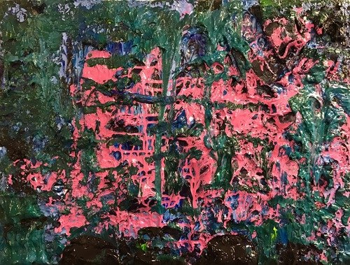 500x379 Abstract Garden 1 Abstract Art - Abstract Garden Painting