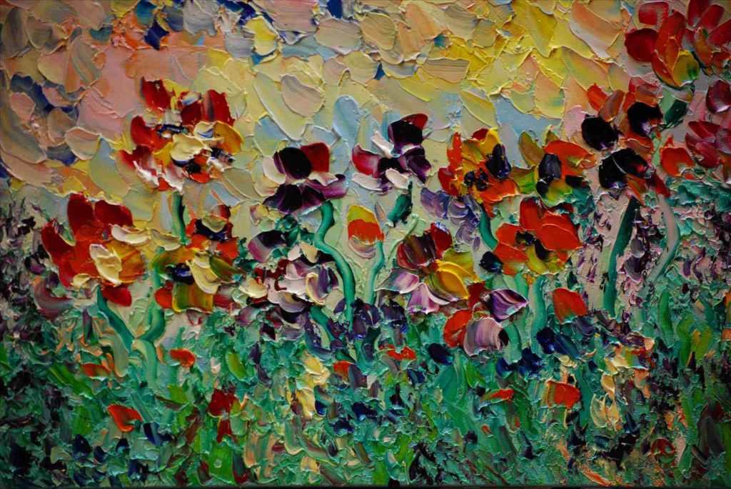 Abstract Garden Painting at Explore collection of