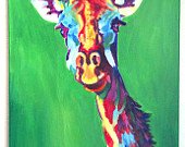 170x135 Items Similar To Abstract Giraffe Painting On Etsy - Abstract Giraffe Painting