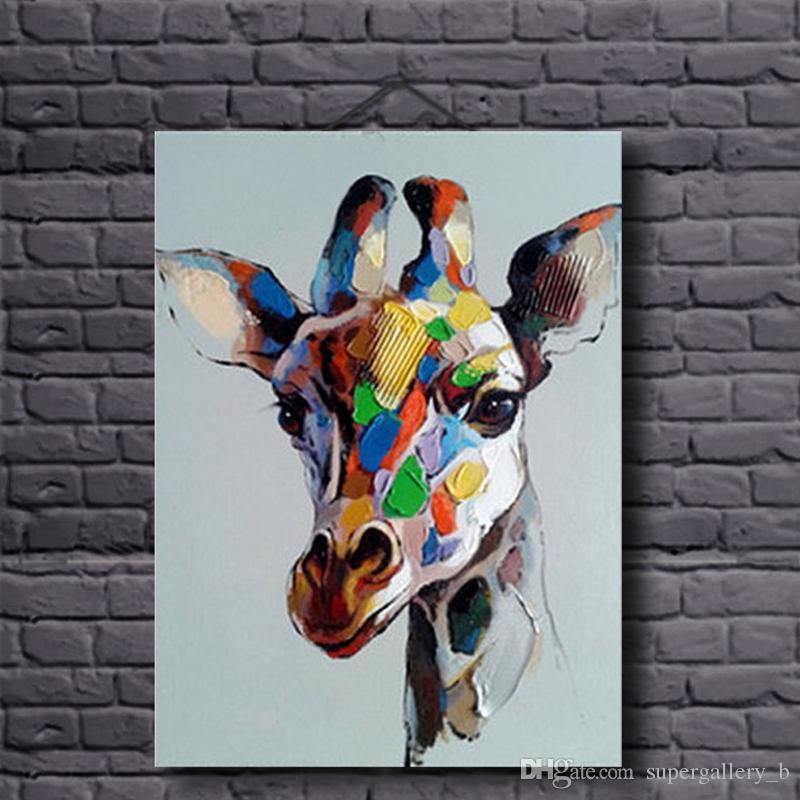 Abstract Giraffe Painting at PaintingValley.com | Explore collection of ...