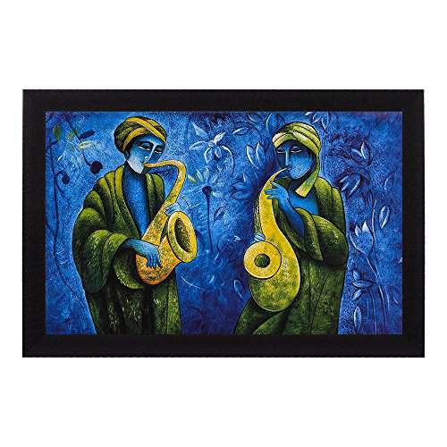 500x500 Buy Musical Textured Uv Effect With Acrylic Glass Painting - Abstract Glass Painting