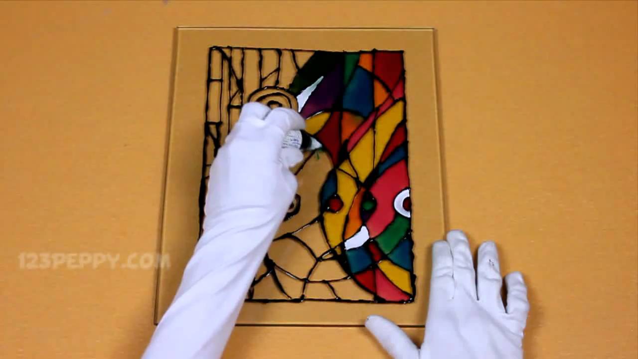 1280x720 How To Make A Abstract Glass Painting - Abstract Glass Painting