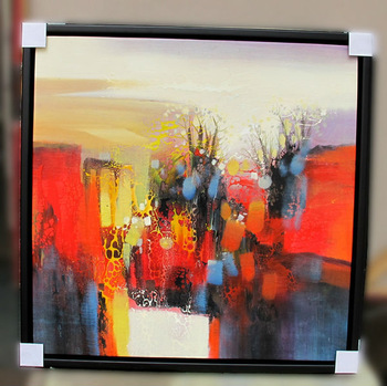 350x349 Living Room Decoration Abstract Glass Painting Designs - Abstract Glass Painting