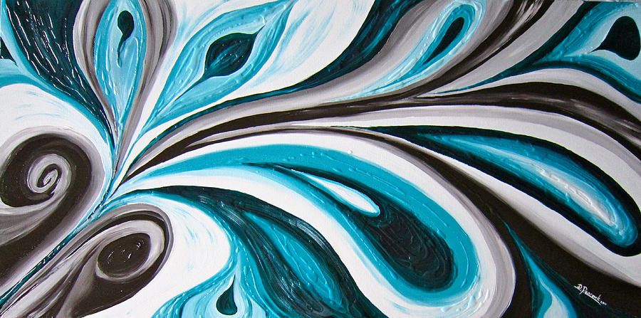 900x447 Retro Glass Painting By Deborah Peacock Beautiful Art - Abstract Glass Painting