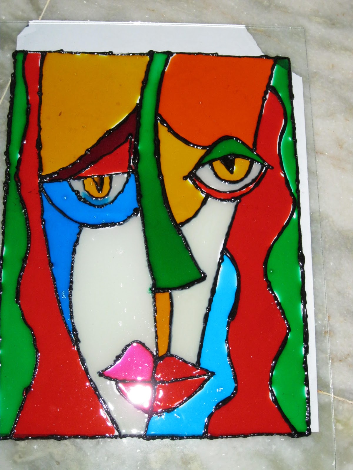 1200x1600 The Room On The Roof Abstract Glass Painting - Abstract Glass Painting