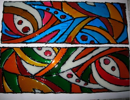 500x386 Abstract Glass Painting - Abstract Glass Painting