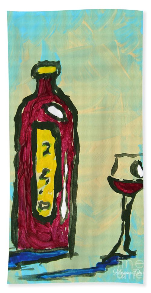 500x967 Abstract Art Original Wine Bottle Glass Painting Simple By Megan - Abstract Glass Painting