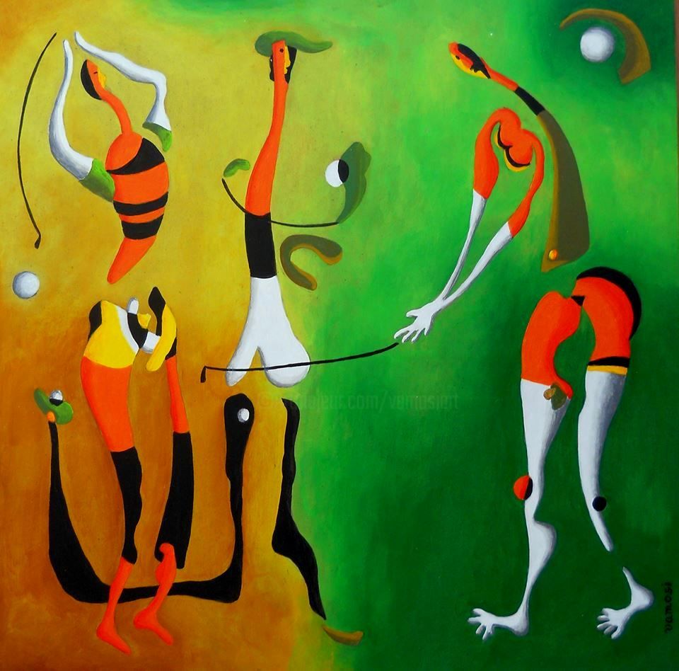 960x948 Golf - Abstract Golf Painting