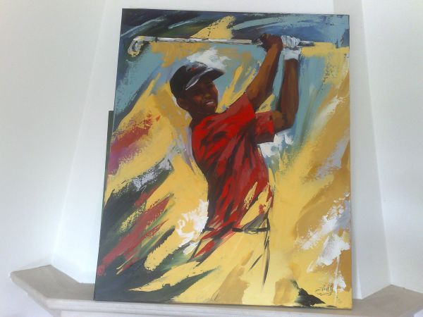 600x450 Golf Paintings For Sale O'Connor Golf Tours - Abstract Golf Painting