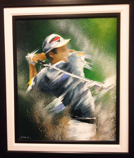 466x550 Abstract Golf Art Course Painting Painting Tommervik Abstract Golf - Abstract Golf Painting