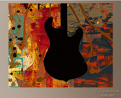400x324 Guitar Abstract Art - Abstract Guitar Painting