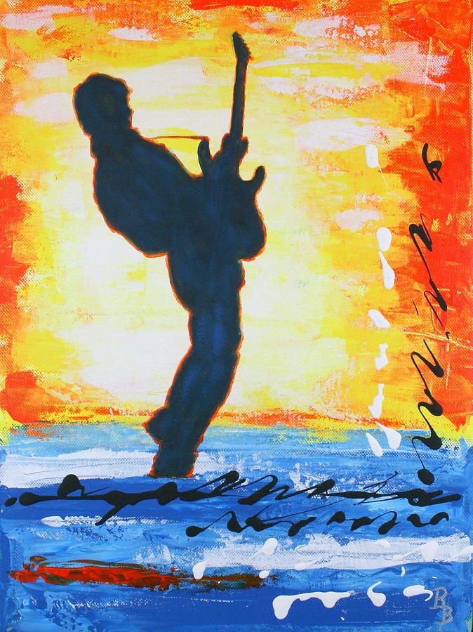 674x900 Abstract Guitar Painting Abstract Guitar Painting Guitars - Abstract Guitar Painting