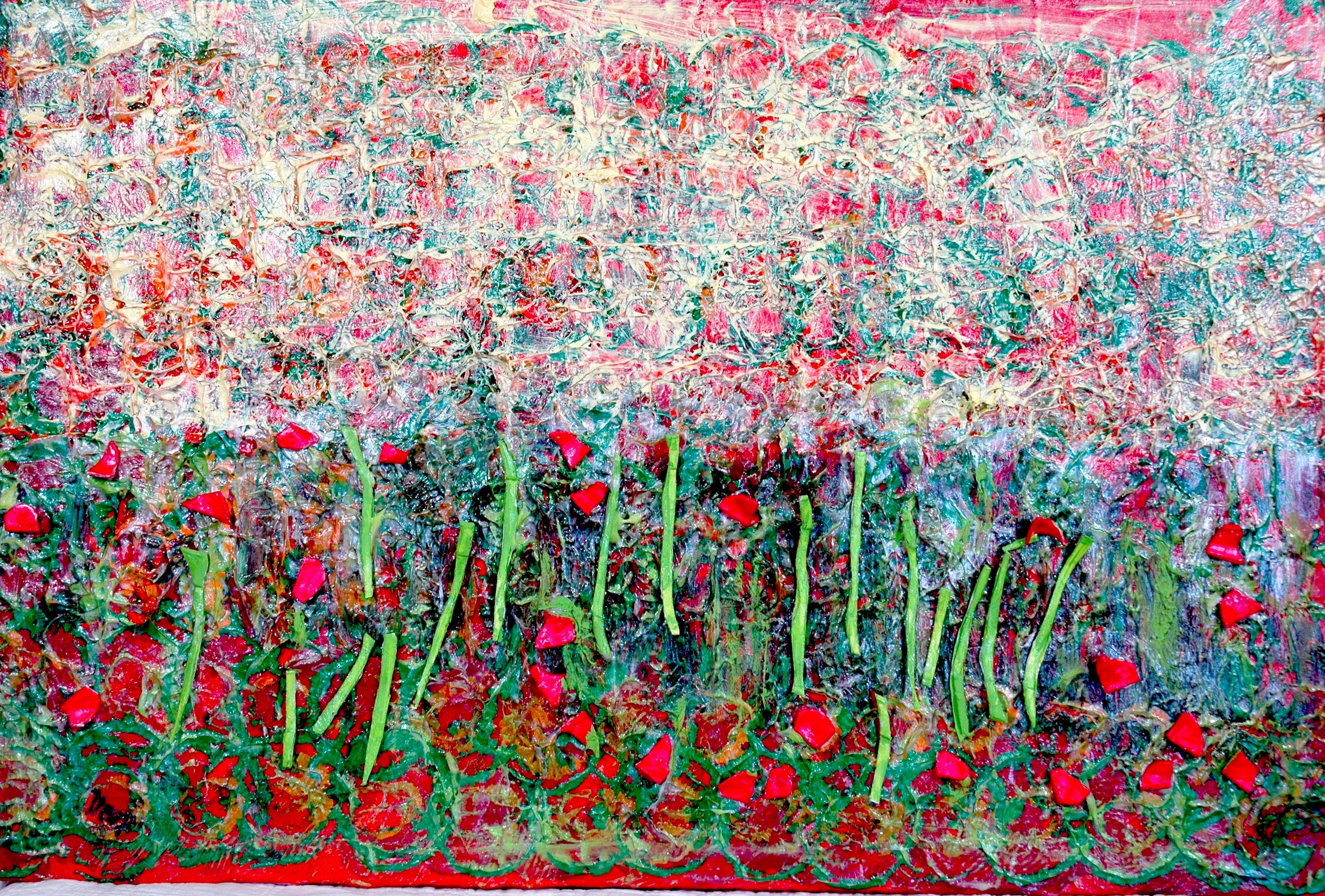2854x1931 Good Purpose Gallery Trent Altman - Abstract Happy Birthday Painting