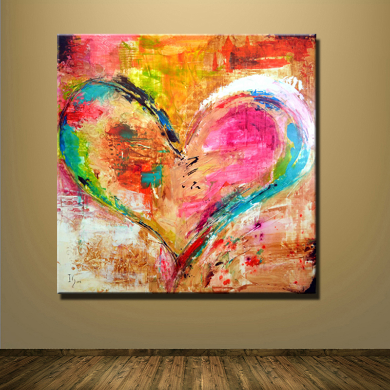 Abstract Heart Painting at PaintingValley.com | Explore collection of ...