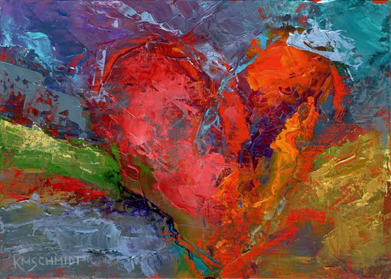 560x400 Just Landscape Animal Floral Garden Still Life Paintings By - Abstract Heart Painting