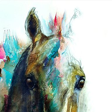 384x384 Hand Painted Oil Painting Animal Abstract Horse Head - Abstract Horse Head Painting