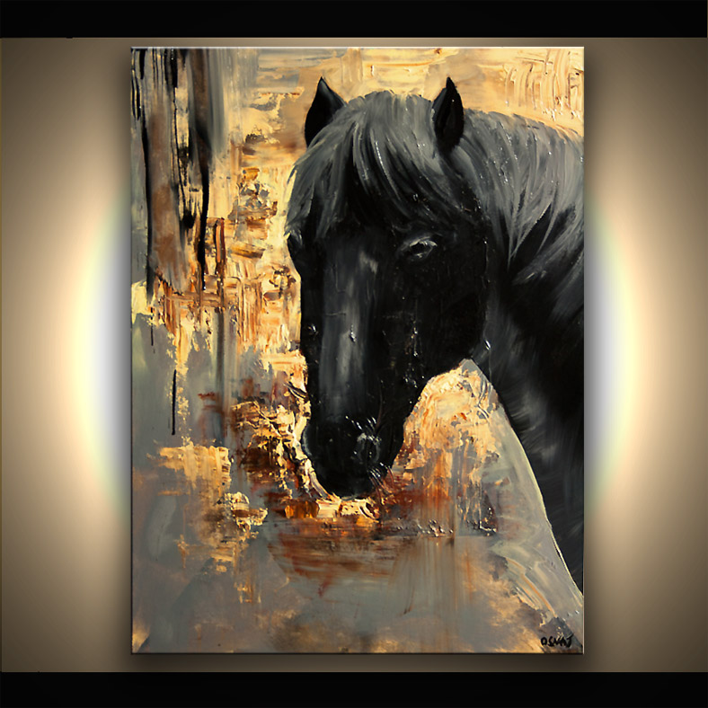 Abstract Horse Head Painting at Explore collection