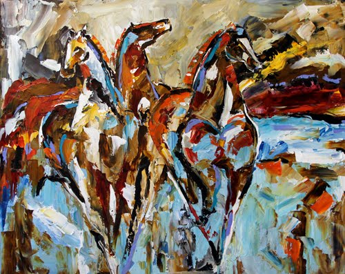 Abstract Horse Oil Painting at PaintingValley.com | Explore collection ...