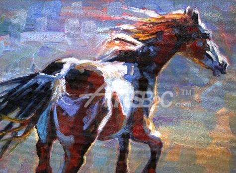 475x349 Abstract Horse Oil Painting - Abstract Horse Oil Painting