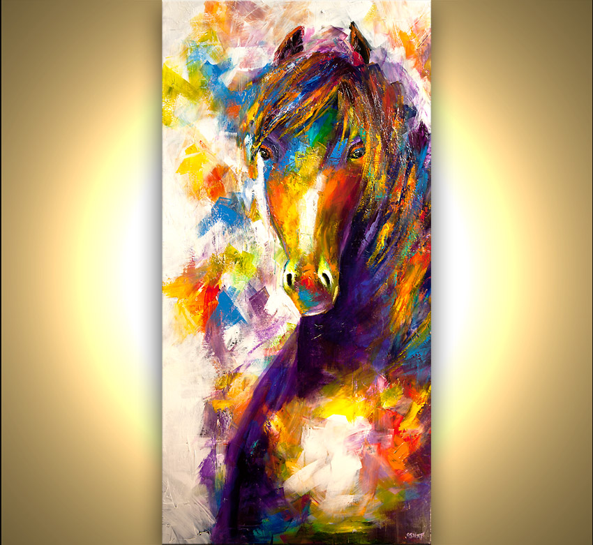 850x781 Painting - Abstract Horse Painting