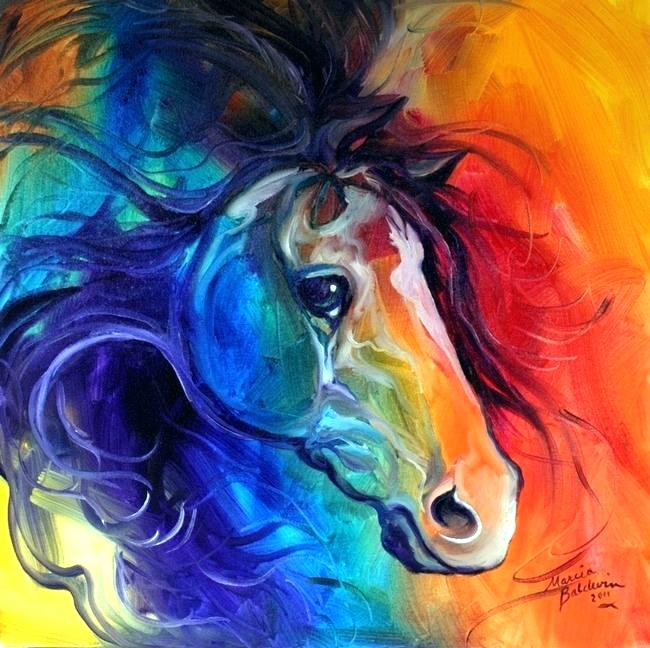 650x648 Abstract Horse Painting Iform.pro - Abstract Horse Painting