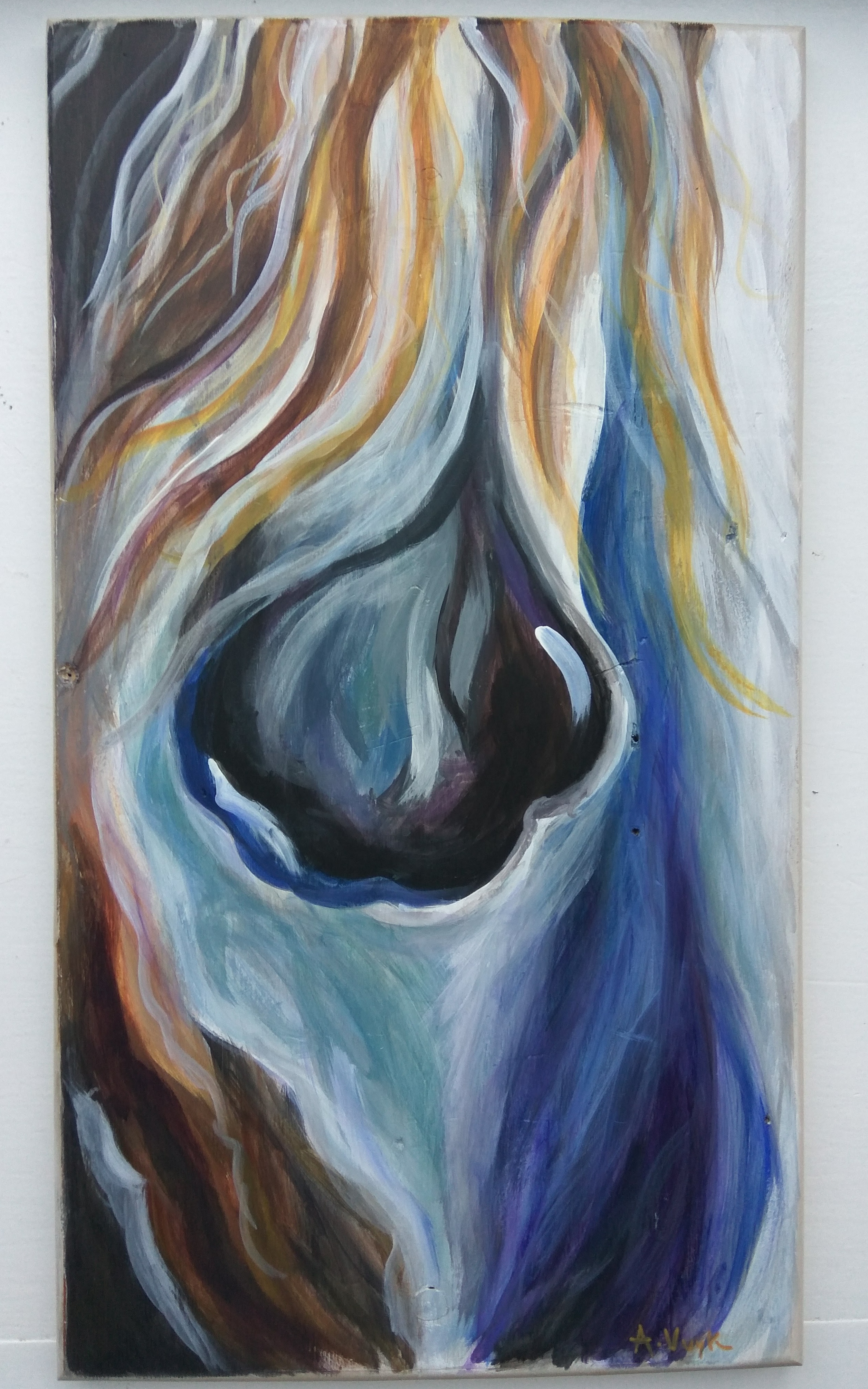 2513x4019 Abstract Horse Angela Vuyk - Abstract Horse Painting