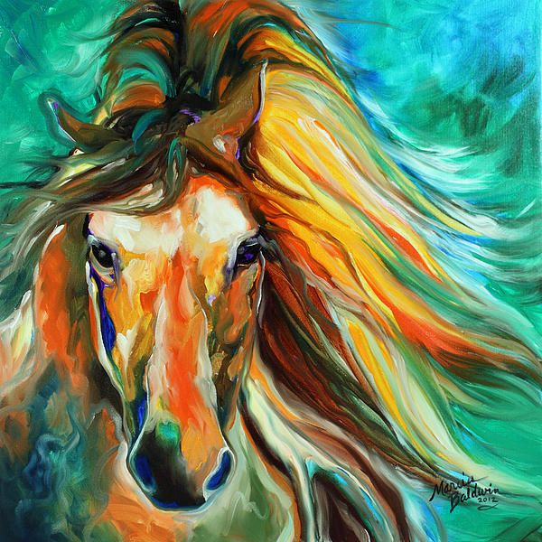 Abstract Horse Painting On Canvas at PaintingValley.com | Explore ...