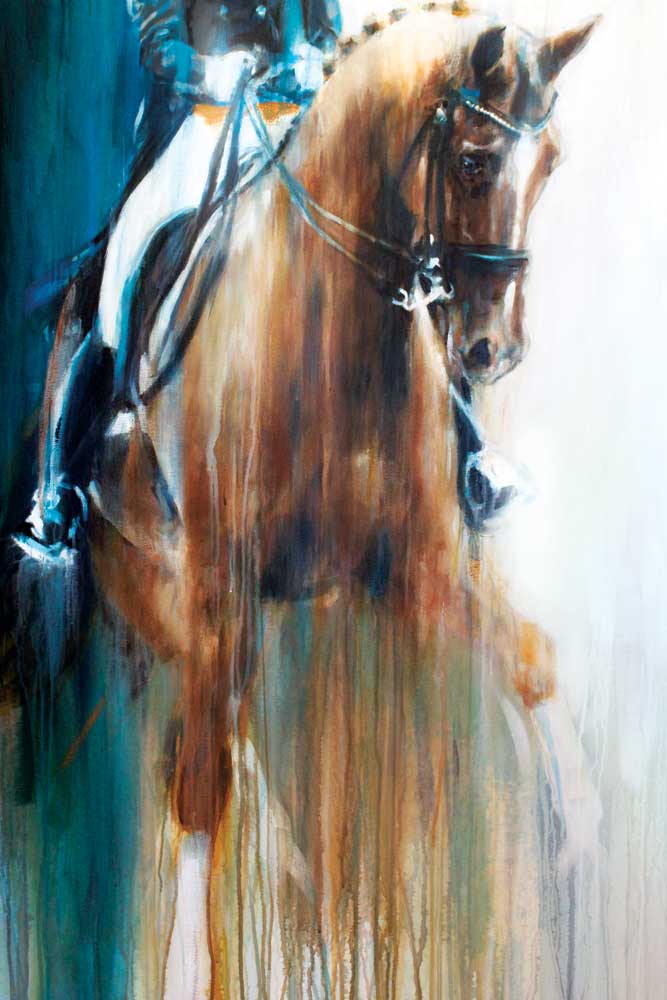 667x1000 Adelinde - Abstract Horse Painting On Canvas