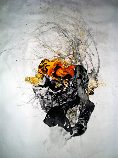 470x631 Fluid Abstract Works By I Wayan Sudarsana Yansen A Contemporary - Abstract Human Heart Painting