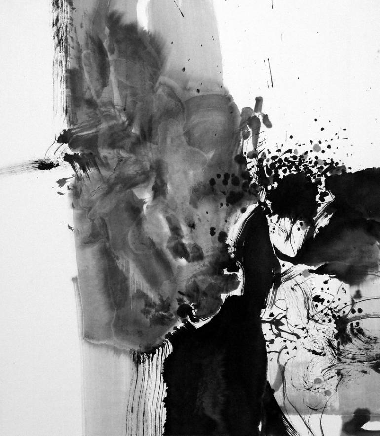 770x882 Saatchi Art Abstract Ink Painting Untitled No.4 (Contact - Abstract Ink Painting