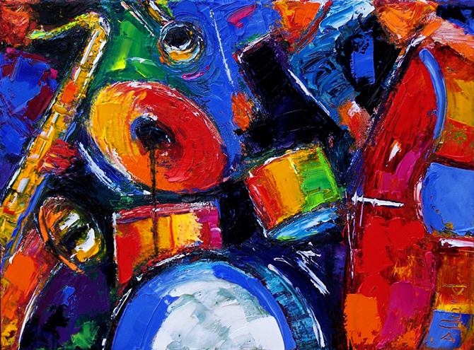 Abstract Jazz Painting at PaintingValley.com | Explore collection of ...