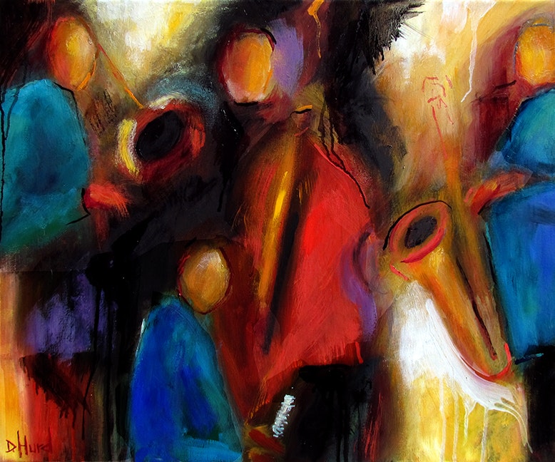 778x648 Abstract Jazz Painting Music Instruments Paintings Fine Art By - Abstract Jazz Painting