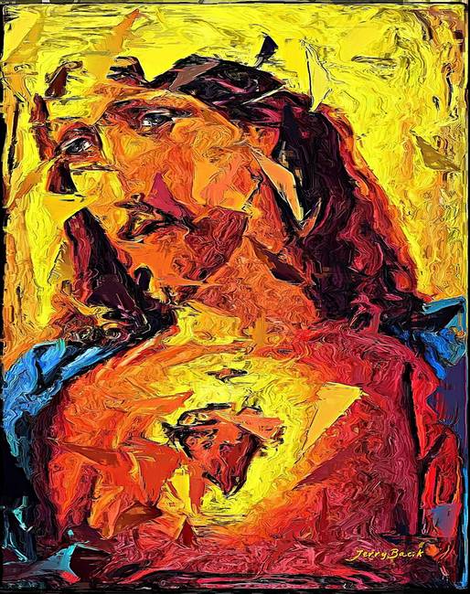 Abstract Jesus Painting at Explore collection of